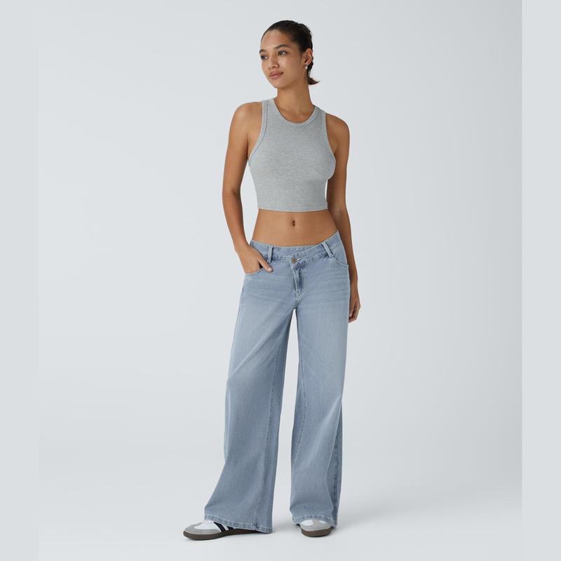 Flattering jeans for women - estate blue
