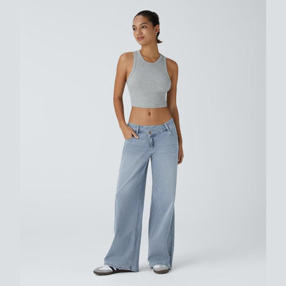 Flattering jeans for women - estate blue