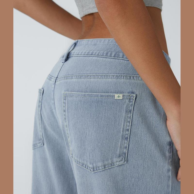Comfortable wide-leg denim - blue surf
