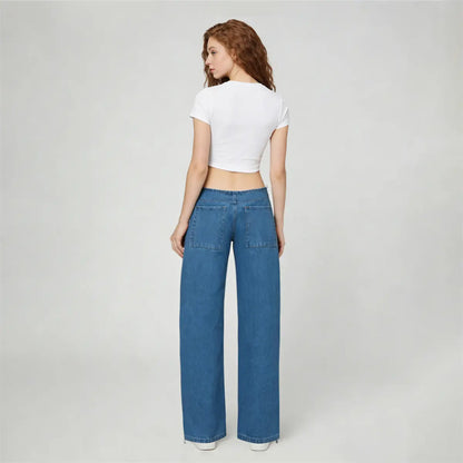 Ludmilla AdjustFit™ Low-Rise Wide-Leg Jeans