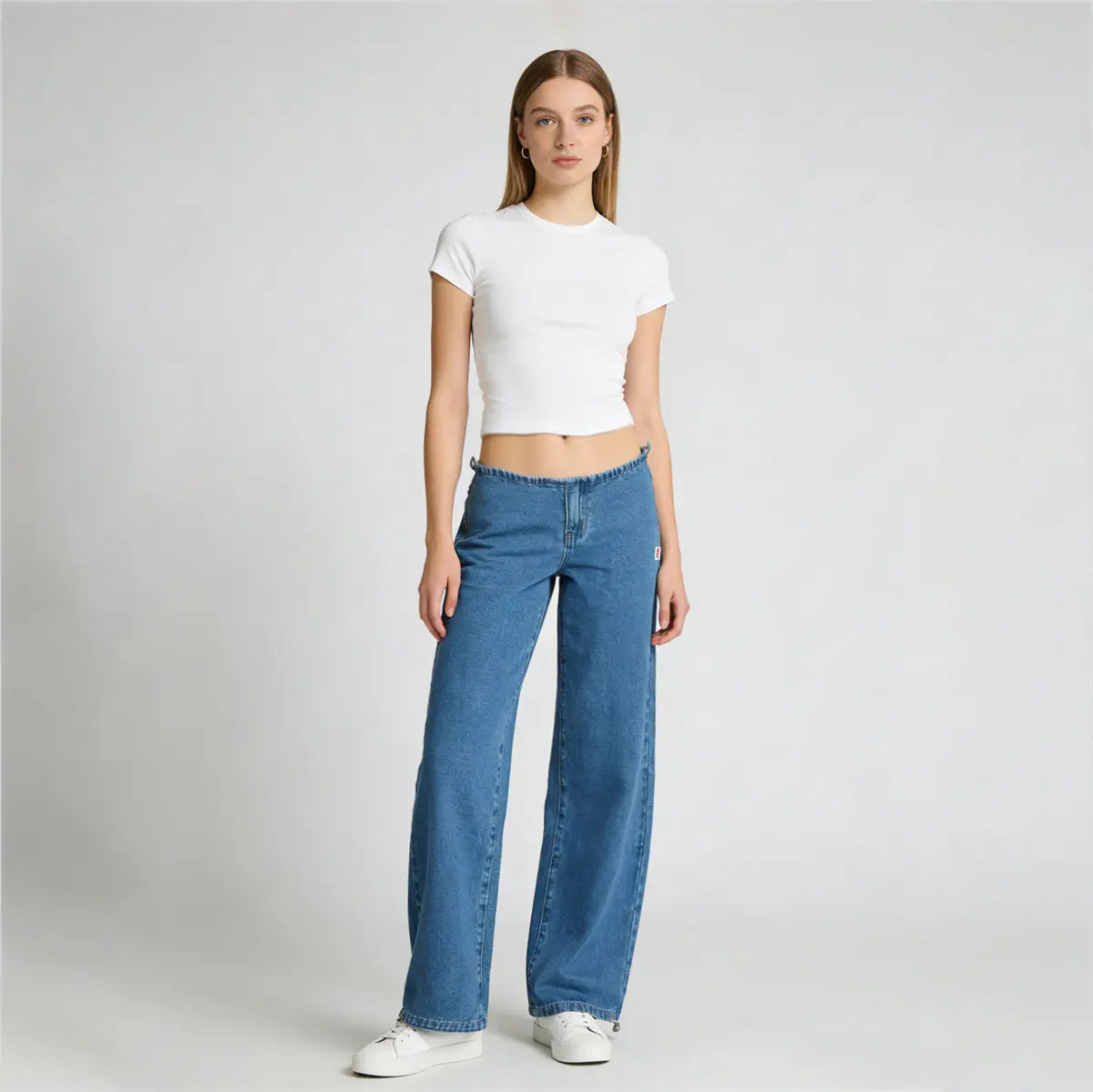 Ludmilla AdjustFit™ Low-Rise Wide-Leg Jeans